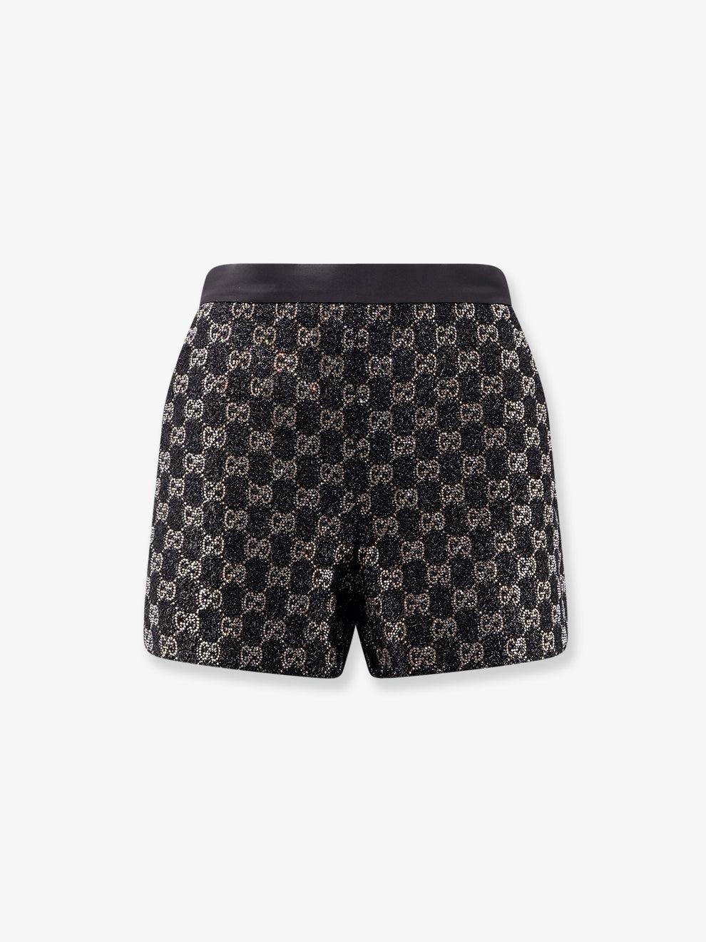 Embroidered wool tweed lamé shorts 853382 ZARWY1000 GUCCI 