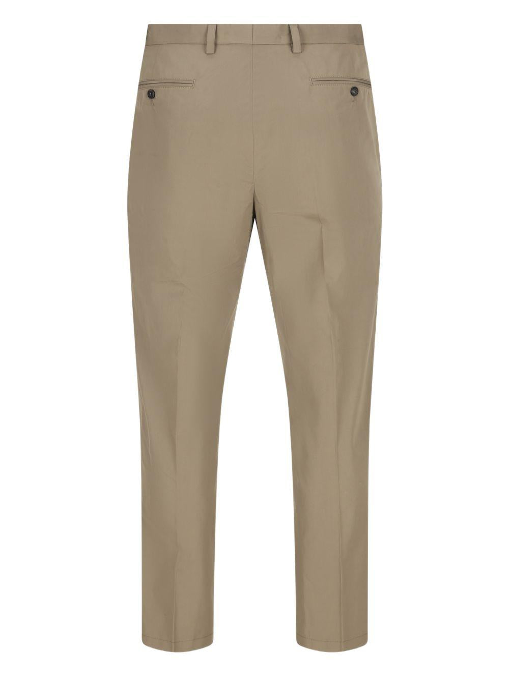 tailored cotton poplin trousers UP0419 S OOO 1XV2F0JDS PRADA 