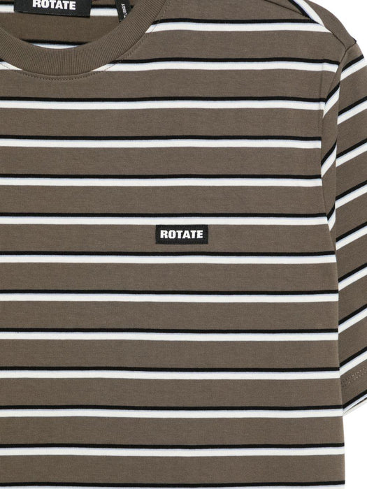striped logo-patch T-shirt 1153182476 2476 ROTATE 