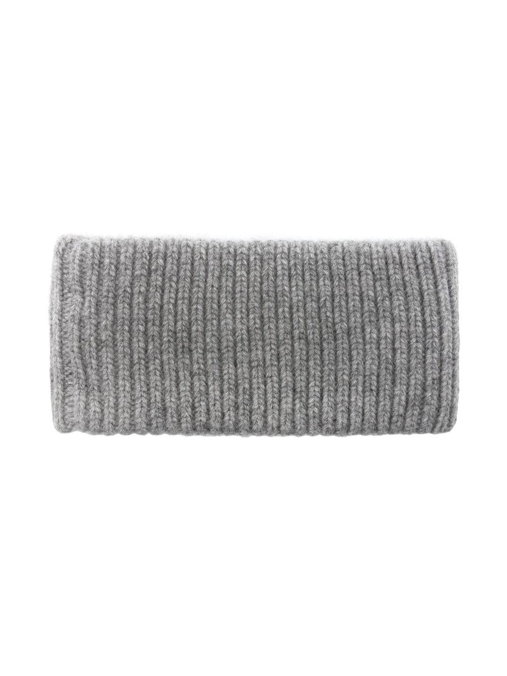 logo-patch wool-cashmere headband 5IH044 2F8SF0031 MIU MIU 