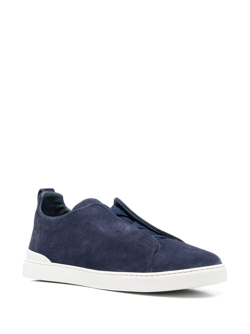 Triple Stitch suede slip-ons LHSOY S4667ZRTZ ZEGNA 