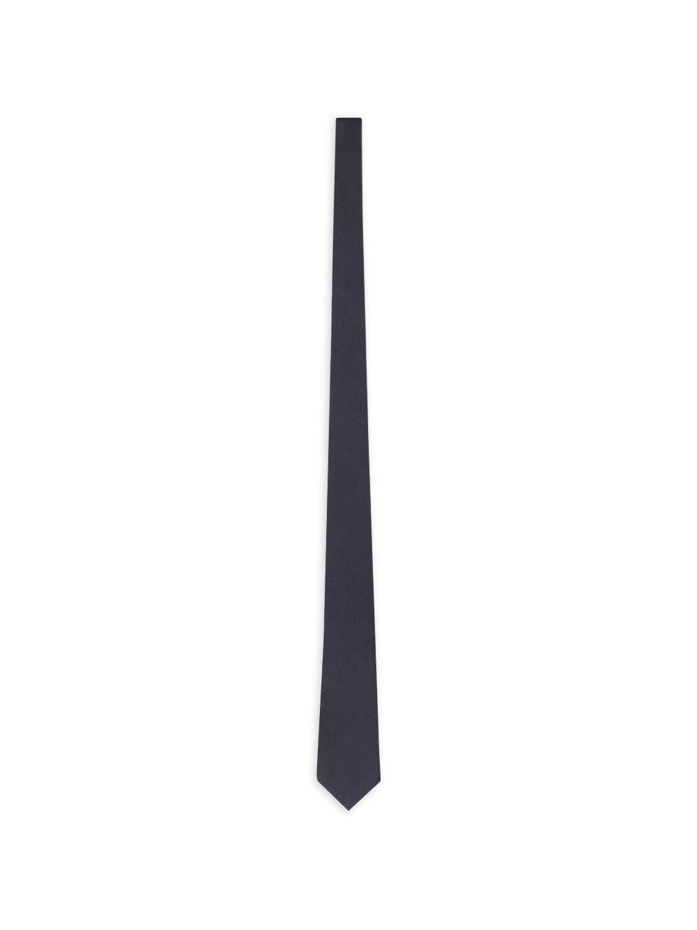 Saint Laurent<BR/>plain blue tie 858355 3Y0114100 SAINT LAURENT 