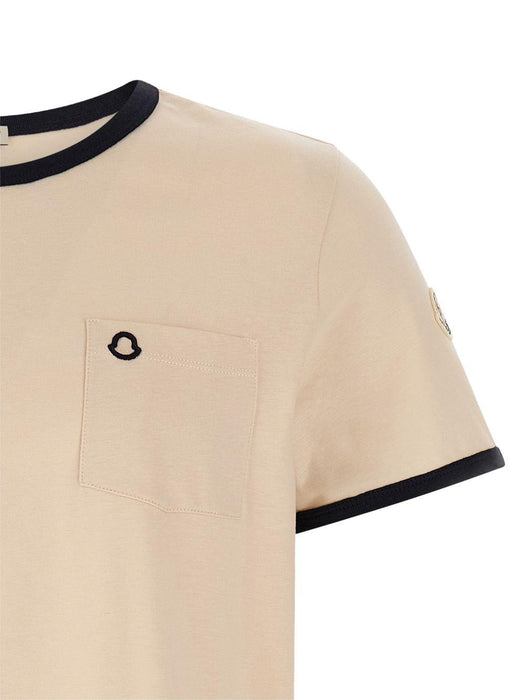 logo-embroidered cotton T-shirt L10938C00019 89AUOF07 MONCLER 