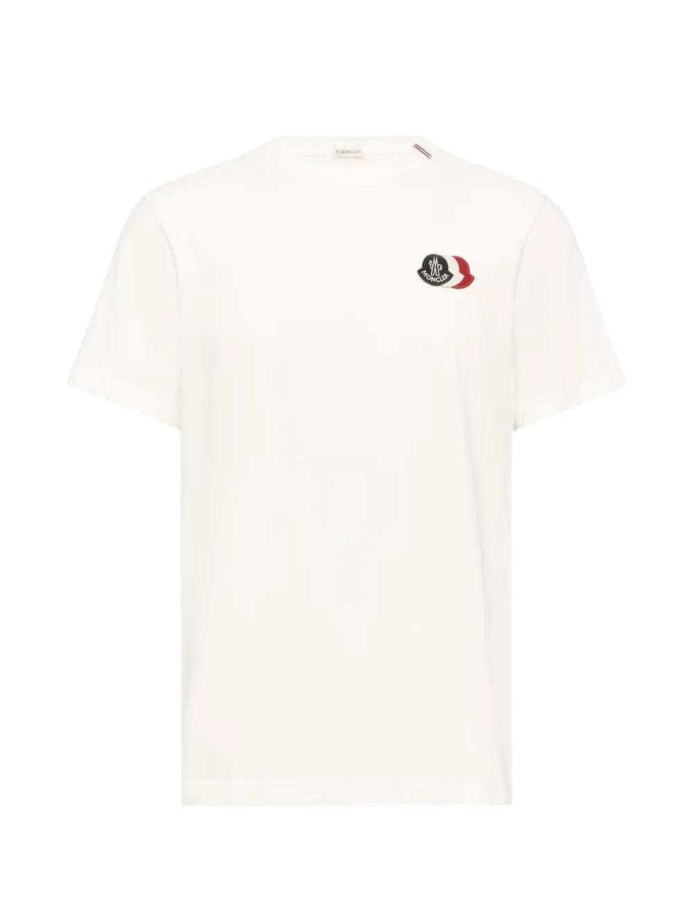 Embroidered Tricolor Logo T-shirt L1-091-8C000-74-89B8Q 034 MONCLER 