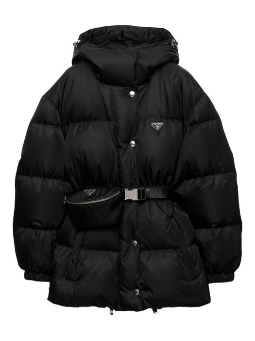 hooded belted down jacket 29X966 S OOO 1WQ8F0002 PRADA 