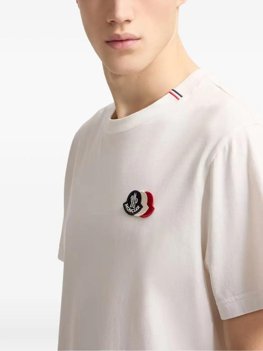 Embroidered Tricolor Logo T-shirt L1-091-8C000-74-89B8Q 034 MONCLER 
