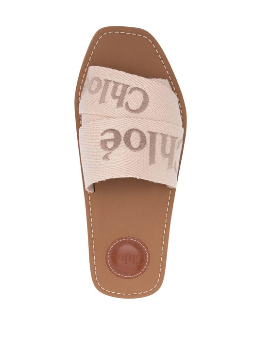 logo-embroidered slip-on sandals C23U188EF 26Y CHLOÉ 