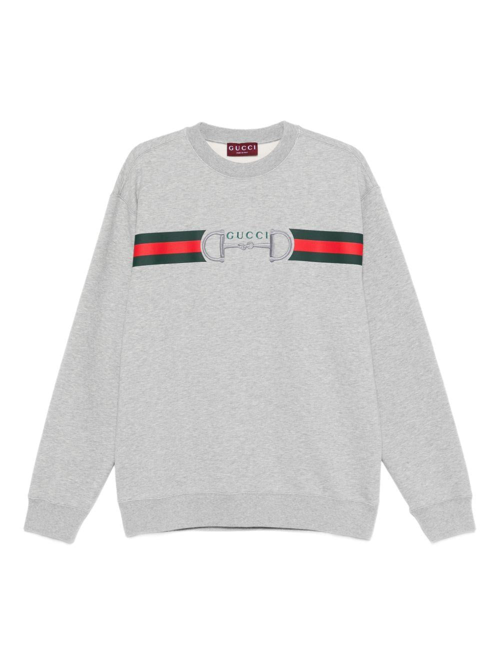 stripe logo sweatshirt 848737 XJHOK1056 GUCCI 