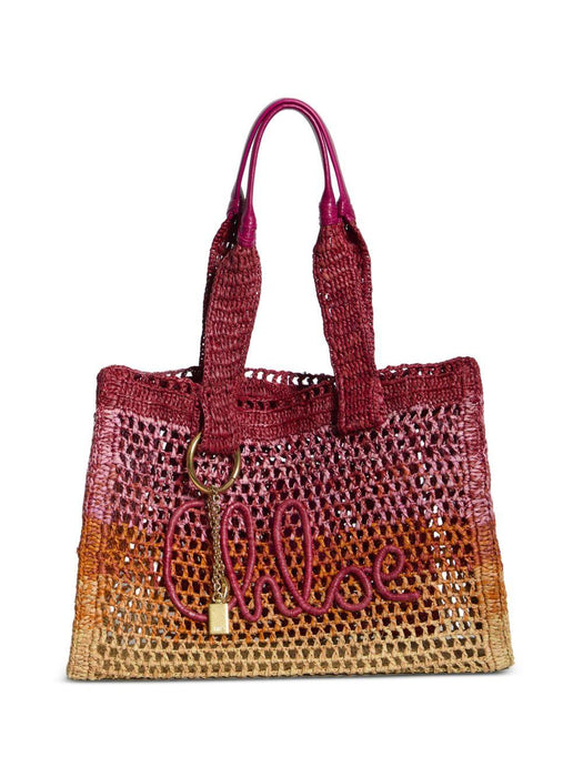 Summer Banana east-west tote bag in raffia 26US904S14 8ZA CHLOÉ 
