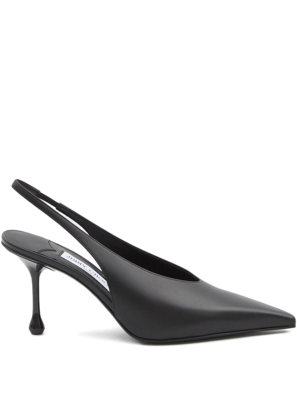 80mm Isa pointed-toe slingback pumps ISA 80 CLF BLACK JIMMY CHOO 