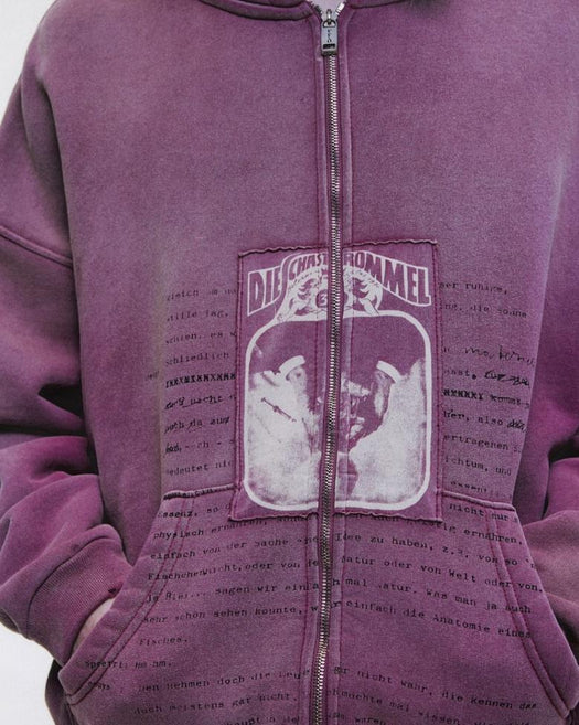 ROCK / PAPER / SCISSORS II ASSEMBLAGE ZIP HOODIE 02-0524 MAROON ENFANTS RICHES DÉPRIMÉS 
