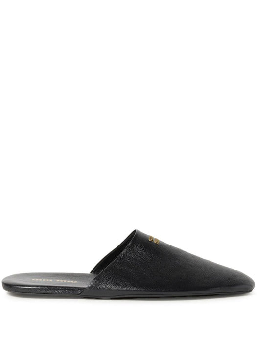 leather slippers 5S322E F A005 3AP6F0002 MIU MIU 