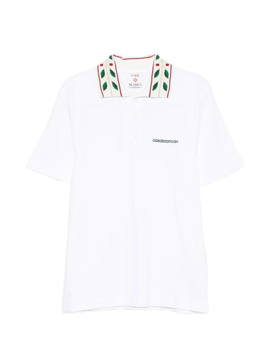 Logo-embroidered polo shirt M-PF26-JTP-499-01  CASABLANCA 