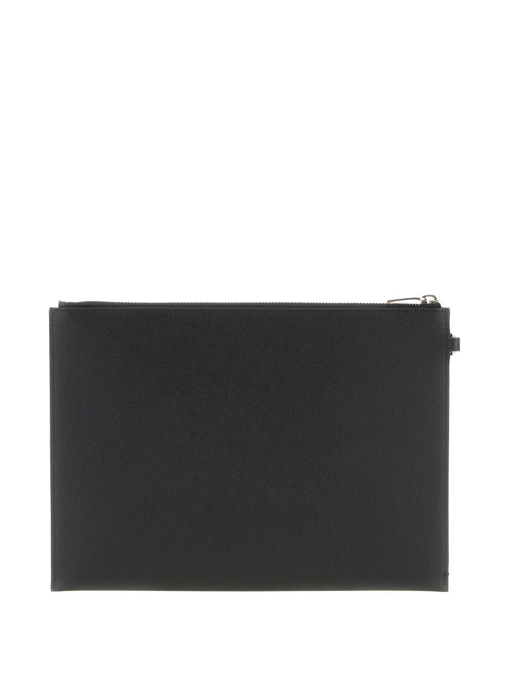 logo zipped clutch<BR/><BR/><BR/><BR/><BR/> 683865 BTY0N1000 SAINT LAURENT 