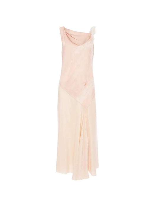 lace-trim midi dress 1226WDR007331A 9807 VICTORIA BECKHAM 