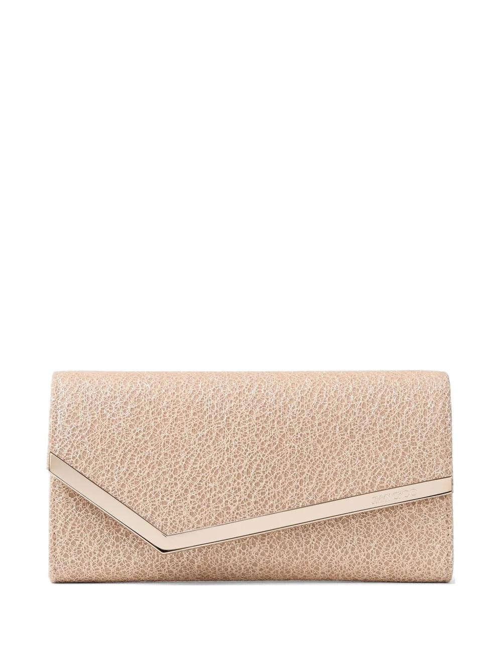 Emmie clutch bag EMMIE UBDMACARON/LIGHT GOLD JIMMY CHOO 