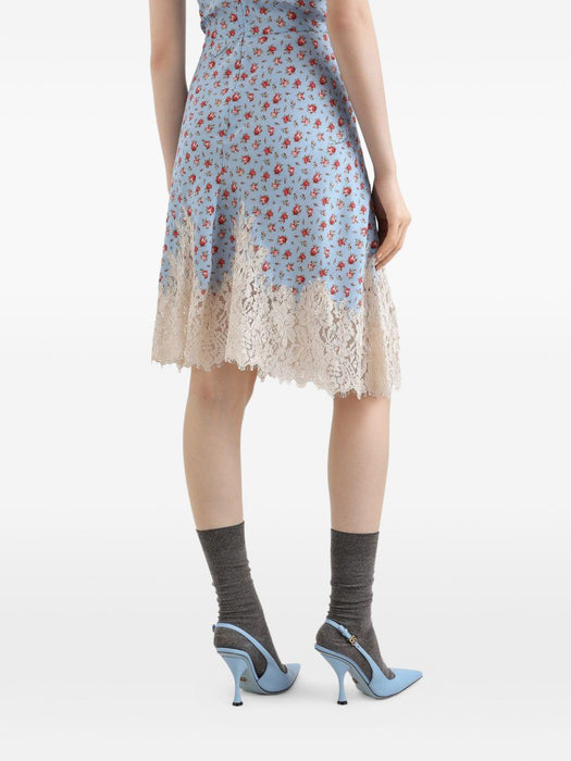 lace-detail floral-print midi dress F60F7T IS10JHC5XJ DOLCE & GABBANA 