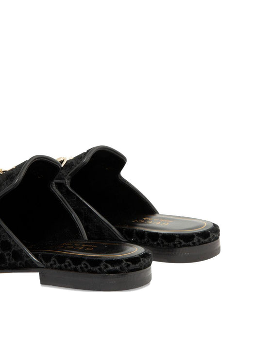 horsebit velvet mules 802163 FAEUF1000 GUCCI 