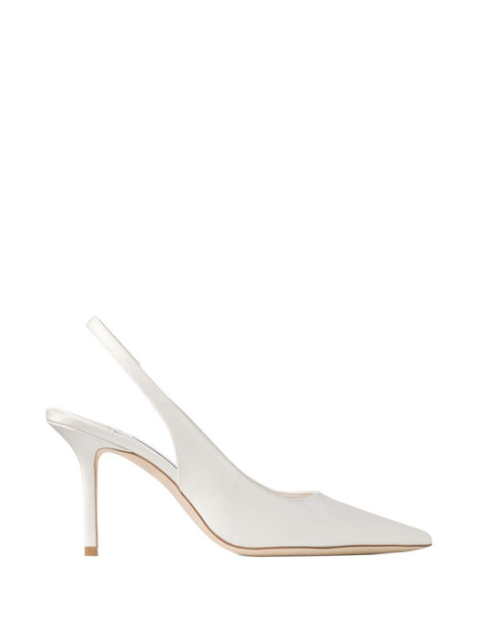 Love pointed-toe slingback pumps LOVE SB 85 SAT IVORY JIMMY CHOO 