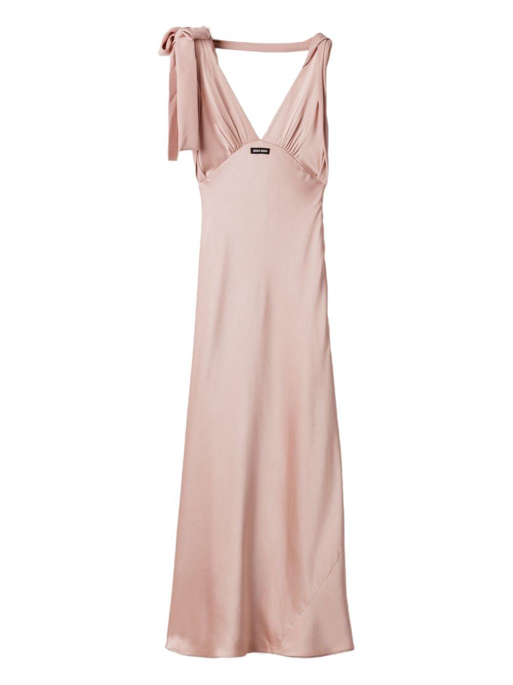 satin maxi dress MF5894 S OOO 1254F0924 MIU MIU 