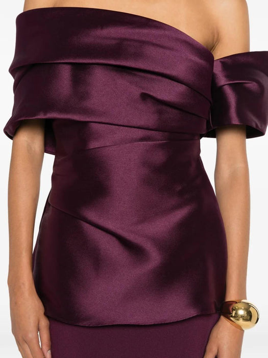 Lucine Maxi Dress OS48039 GRAPE SOLACE LONDON 