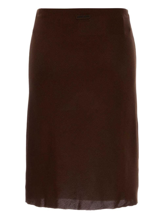 silk skirt MMG570 S OOO 18BPF0324 MIU MIU 