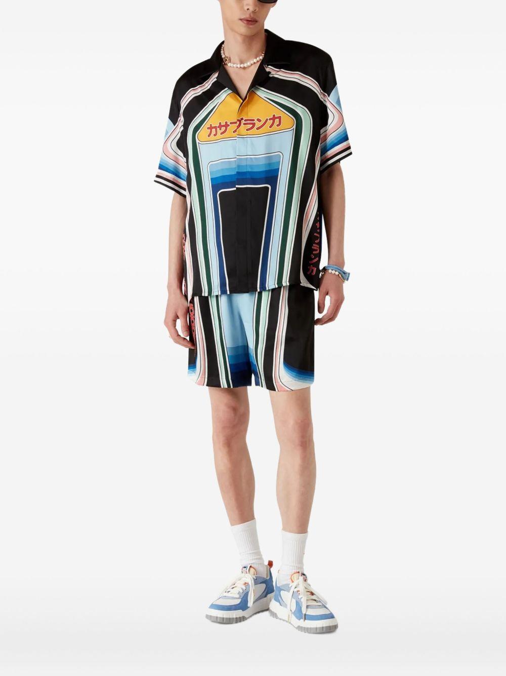 Graphic Mountain graphic-print shirt MPF25-SH-003-06 GRAPHIC MOUNTAIN CASABLANCA 