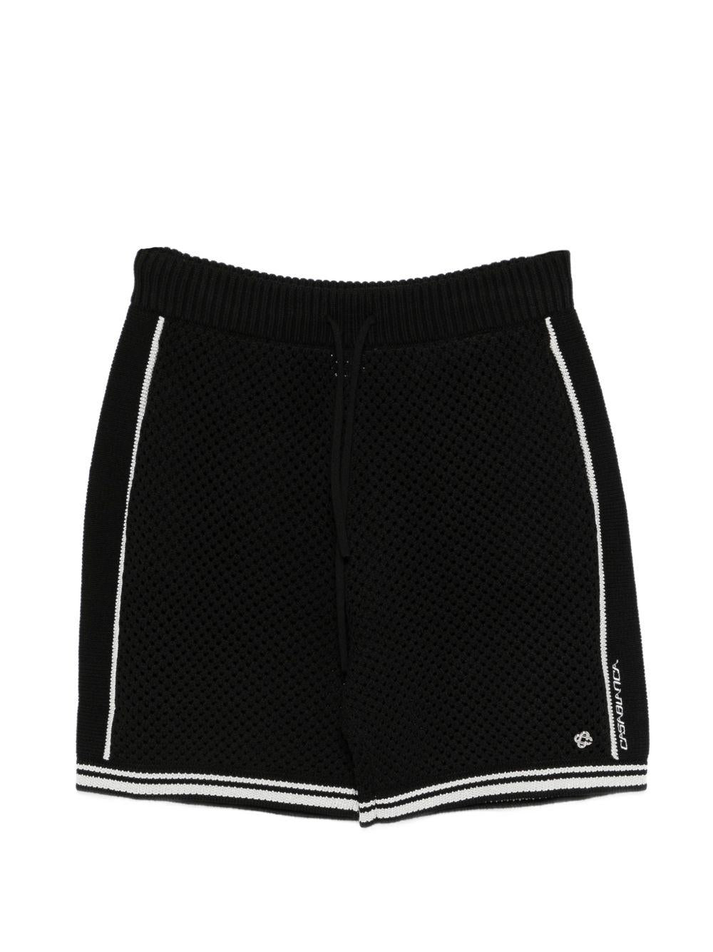 logo-detail drawstring shorts M-SS26-KW-1321-01 BLACK CASABLANCA 