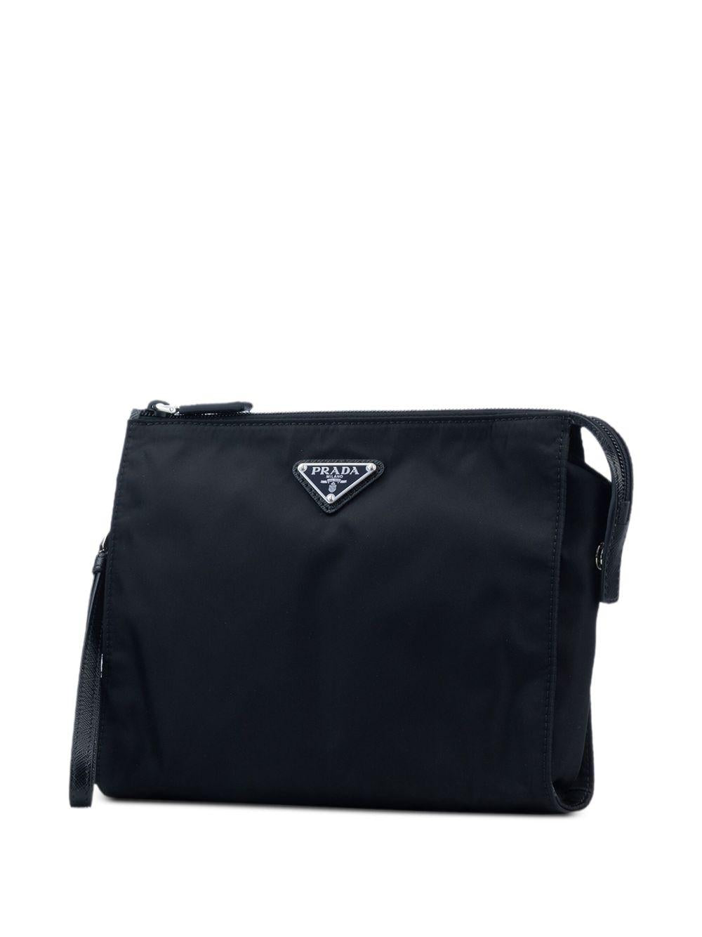 triangle-logo clutch bag 2NE789 2DMHF0002 PRADA 