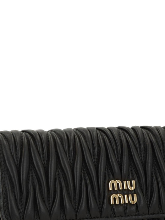 logo-plaque shoulder bag 5MT025 AFPPF0002 MIU MIU 