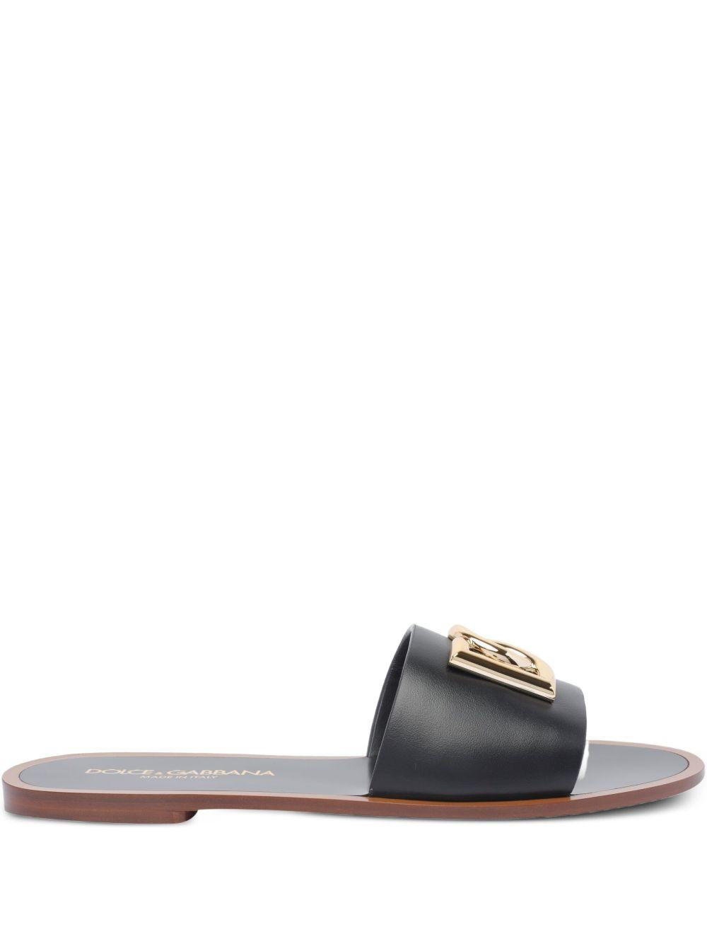 DG-logo leather sandals CQ0619 AW57680999 DOLCE & GABBANA 