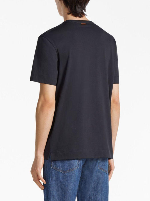 logo-embroidered cotton T-shirt E7360A5 B760B09 ZEGNA 