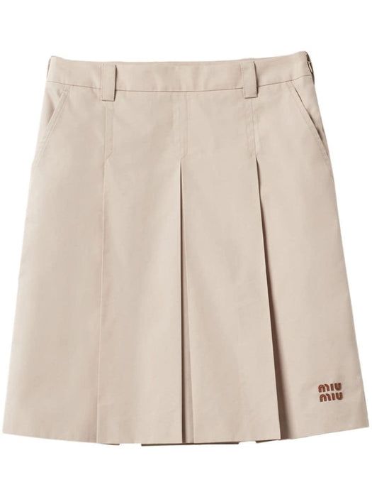 pleated gabardine skirt MG2232 S OOO 12NSF0A08 MIU MIU 