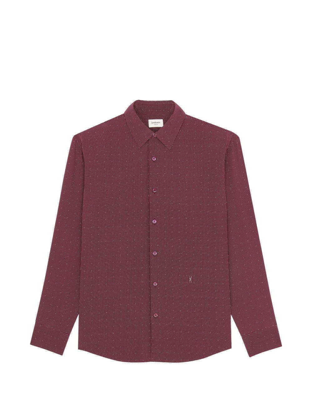 Cassandre buttoned dotted shirt 860619 Y2N596164 SAINT LAURENT 