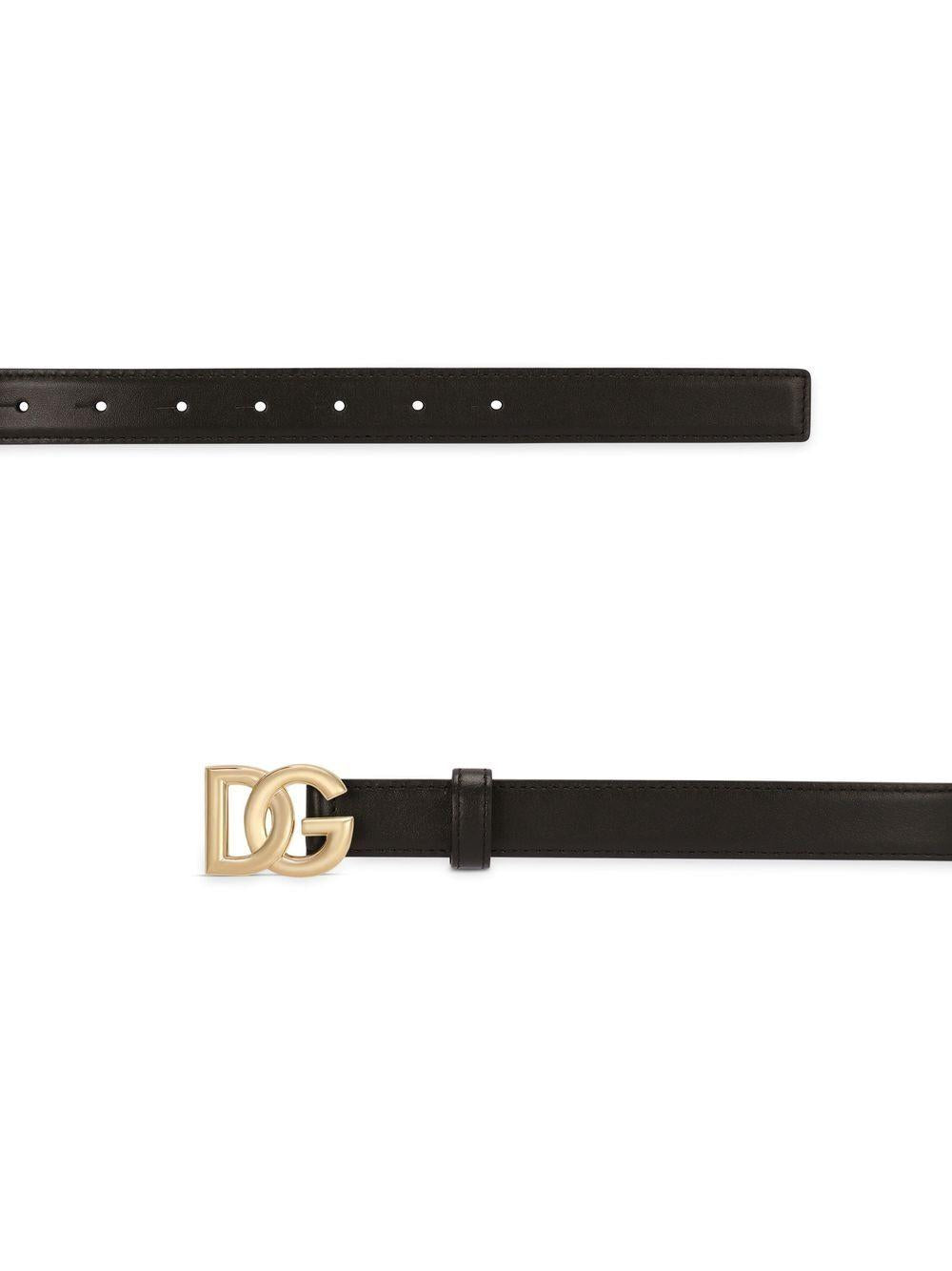 DG-logo leather belt BE1447 AW57680999 DOLCE & GABBANA 