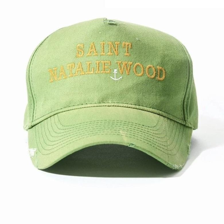 Saint Natalie Wood cotton hat SAINT NATALIE WOOD HAT GREEN PALY HOLLYWOOD 
