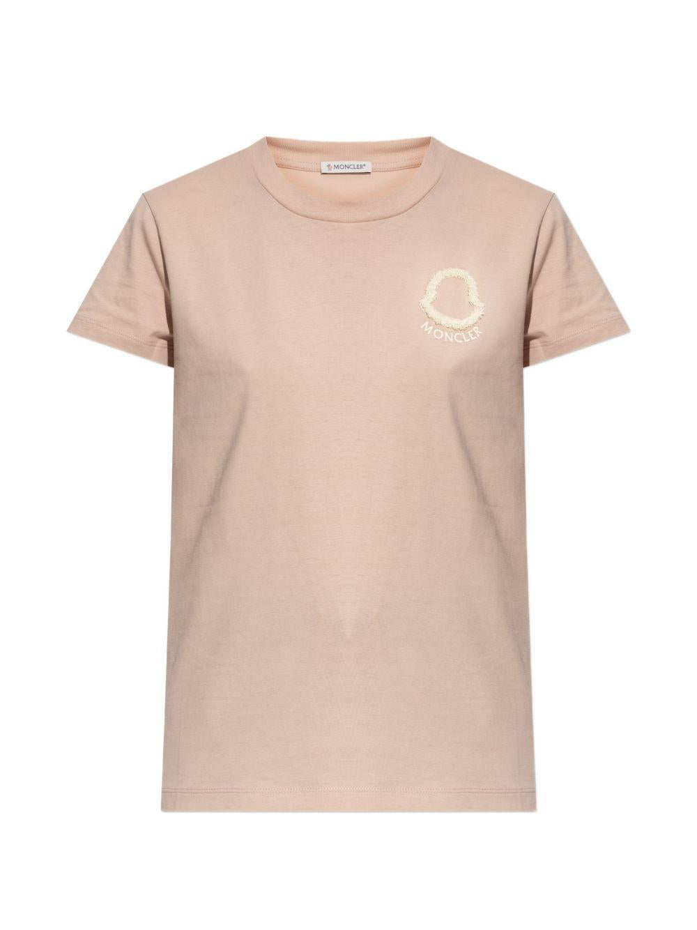 Logo-appliqué T-shirt L10938C00061 89AUO51V MONCLER 