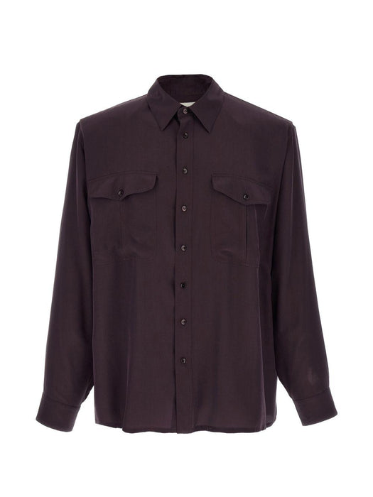 Viscose and silk shirt 854249 Y2N495055 SAINT LAURENT 