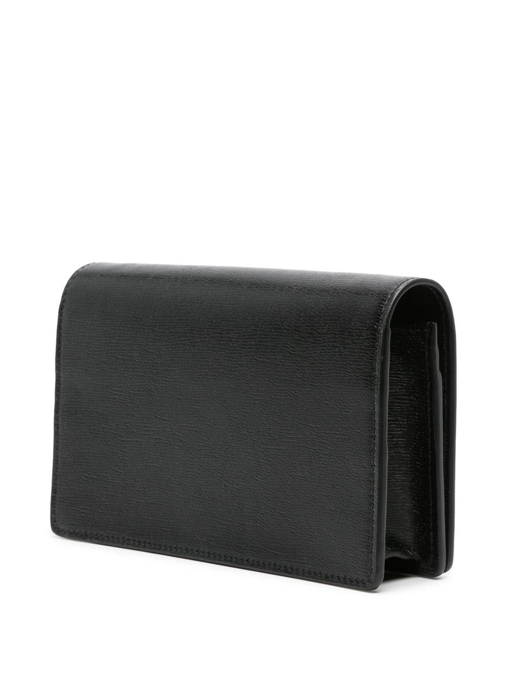 textured leather chain wallet 772643 0OP0N1000 GUCCI 