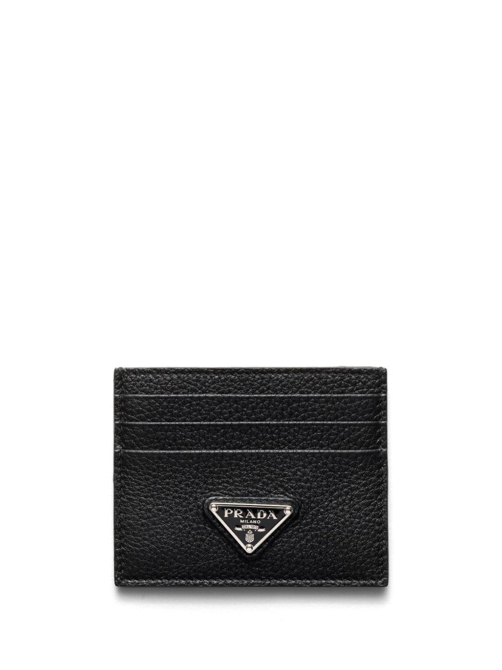 enamel triangle-logo cardholder 2MC025 2E54F0002 PRADA 