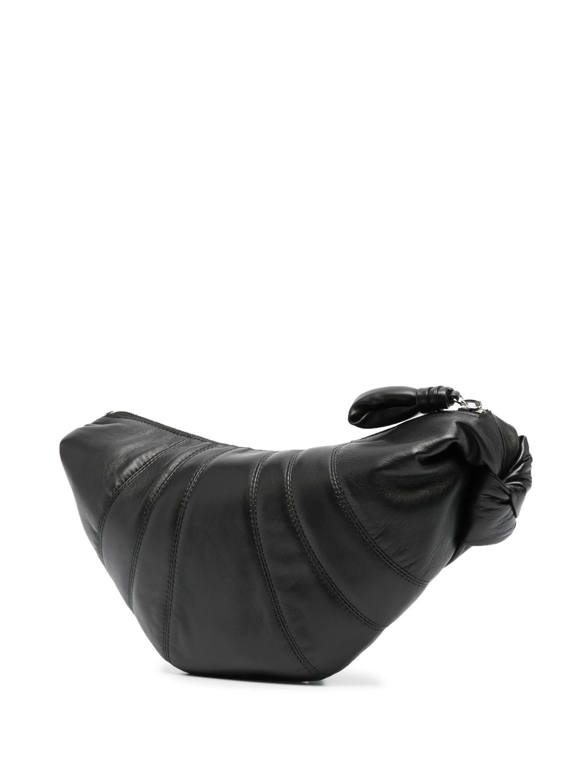 Croissant nappa leather belt bag BG0003 LL095BLACK BK999 LEMAIRE 