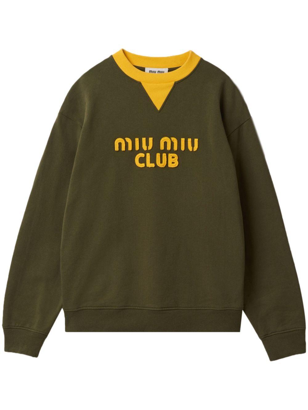 MIU MIU TOPS SWEATSHIRT W LOGO MJL906 S 231 12HFF0O4J MIU MIU 