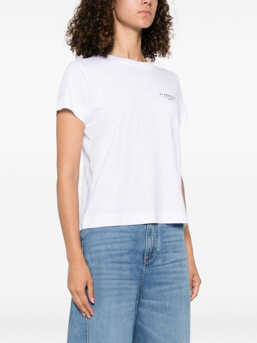 logo-print T-shirt BW70FJP75N 100 GIVENCHY 