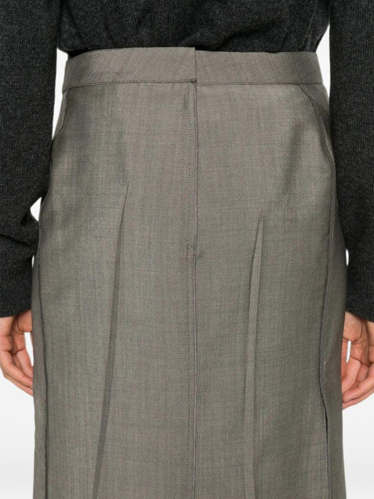 Pressed Tailored Midi Skirt 1326WSK007362C 9889 VICTORIA BECKHAM 