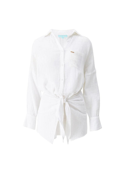 Sara White Dress SARA CR WHT MELISSA ODABASH 