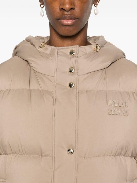 logo-appliqué jacket ML1073 S OOO 15MJF0065 MIU MIU 