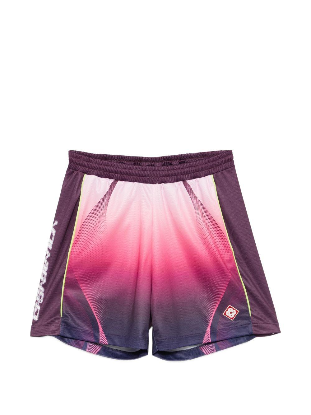 Aubergine gradient shorts M-SS26-JTR-253-01 SPORCHID CASABLANCA 