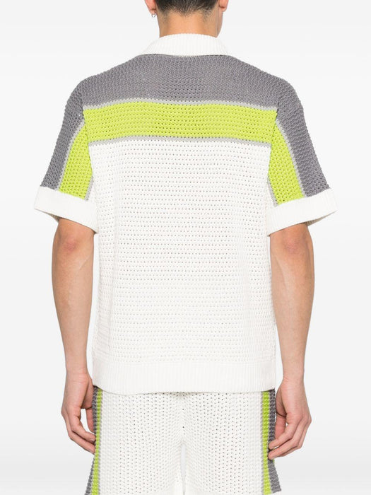 short-sleeve button shirt M-SP26-KW-1207-01 WHITE CASABLANCA 