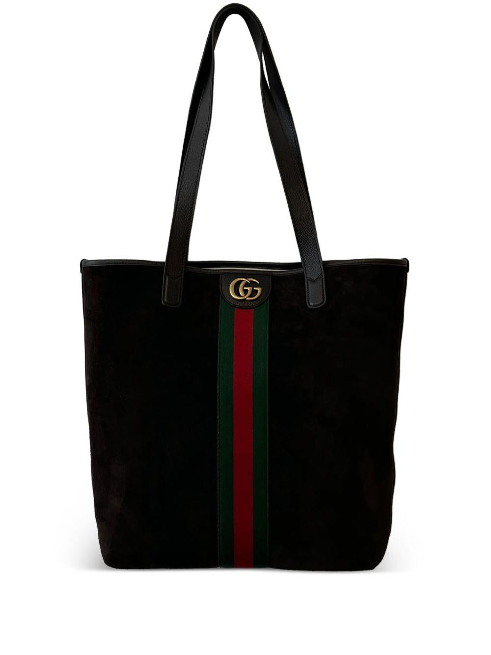 suede stripe tote bag 834465 AAE1D2041 GUCCI 