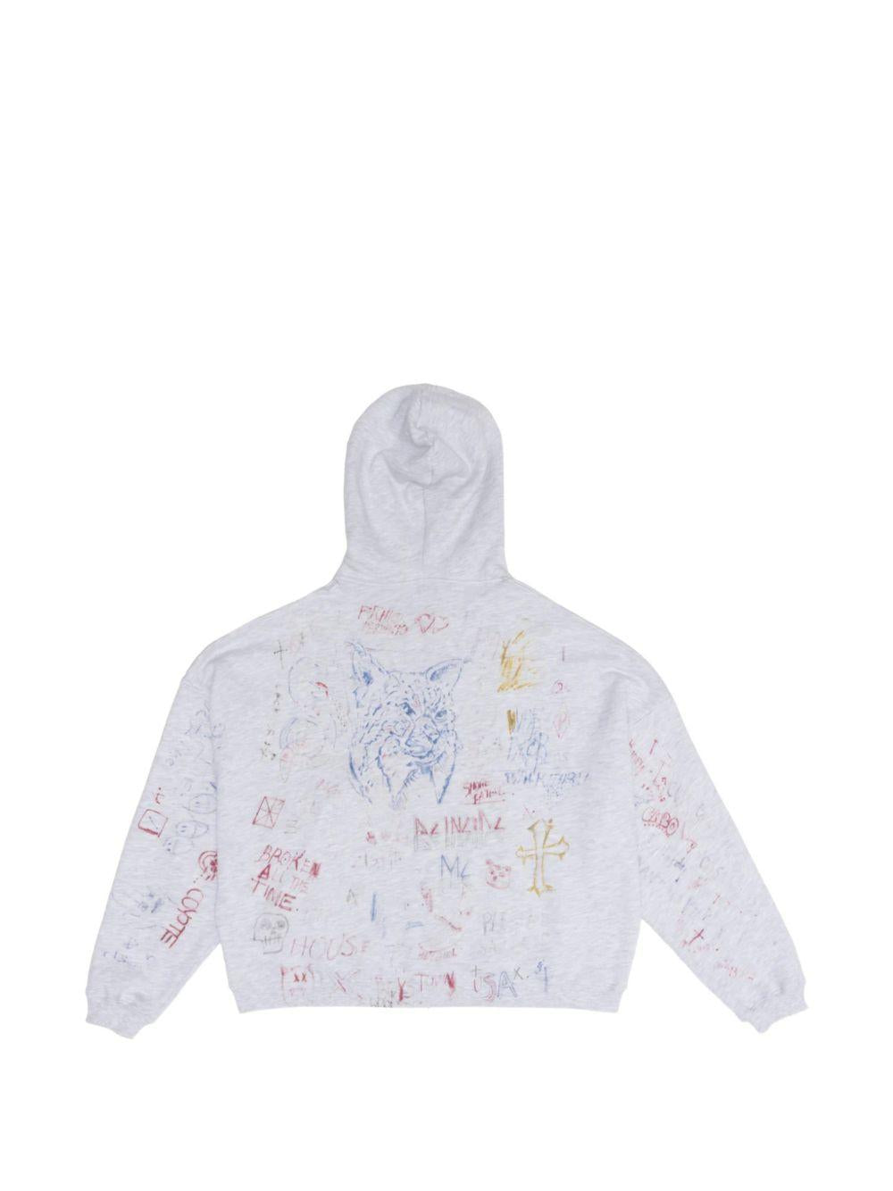 JOSHUA TREE DOUBLE ZIP HOODIE 4U006Q1010MLT MULTI PALY HOLLYWOOD 